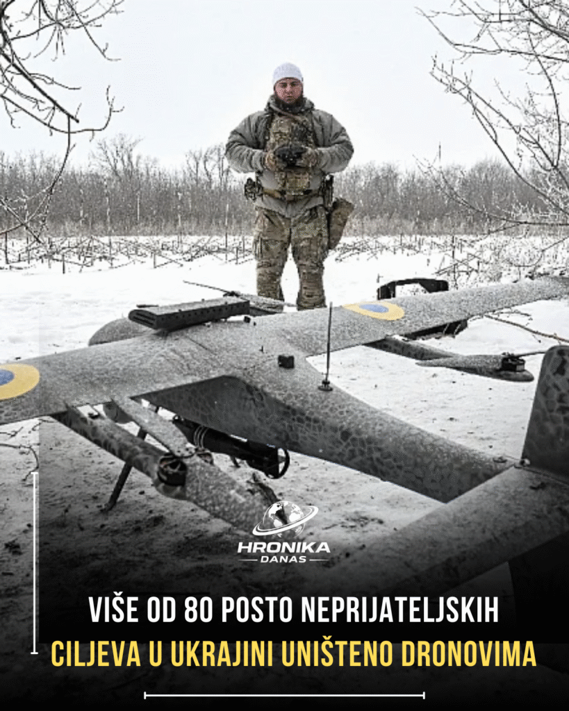 Više od 80 posto neprijateljskih ciljeva u Ukrajini uništeno dronovima